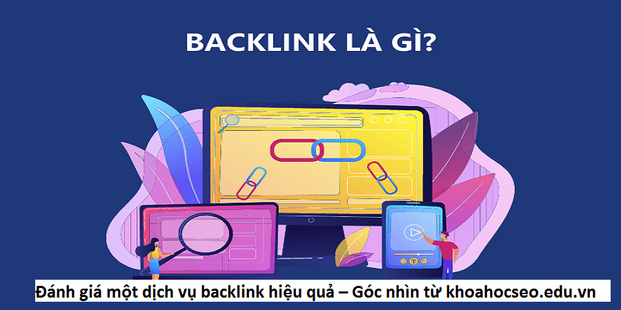 Đánh giá một dịch vụ backlink hiệu quả – Góc nhìn từ khoahocseo.edu.vn