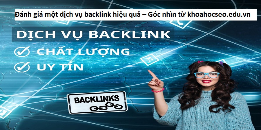 Đánh giá một dịch vụ backlink hiệu quả – Góc nhìn từ khoahocseo.edu.vn